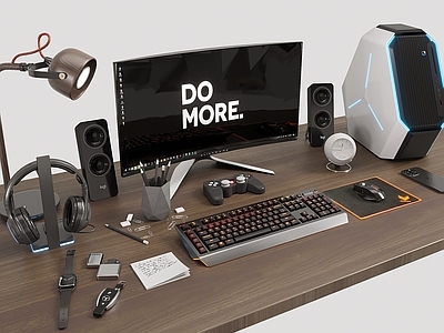 付費現代數碼組合3d模型_免費3dmax數碼組合模型下載